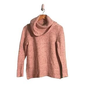 Ann Taylor Loft Flecked Cowl Turtleneck Sweater Size Medium